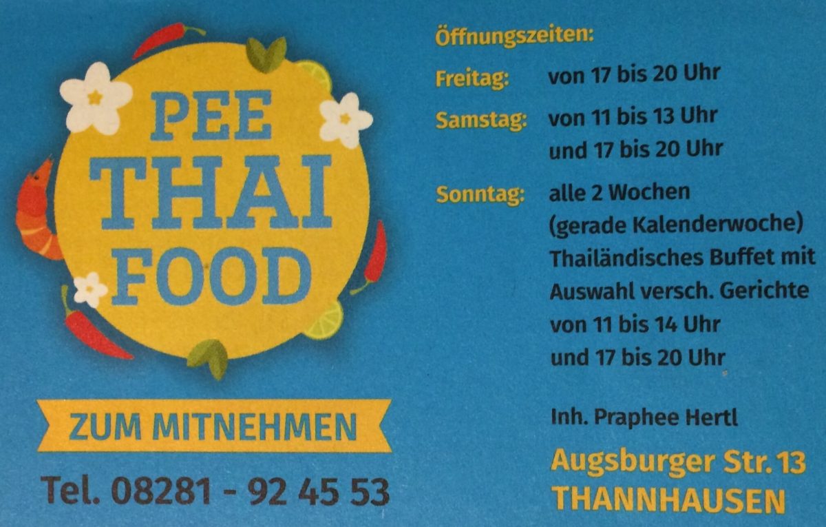 pee thai food thannhausen